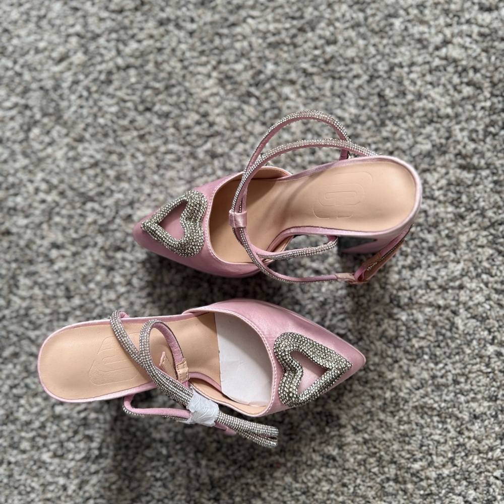 Barbie Pink Heels with Silver Accents